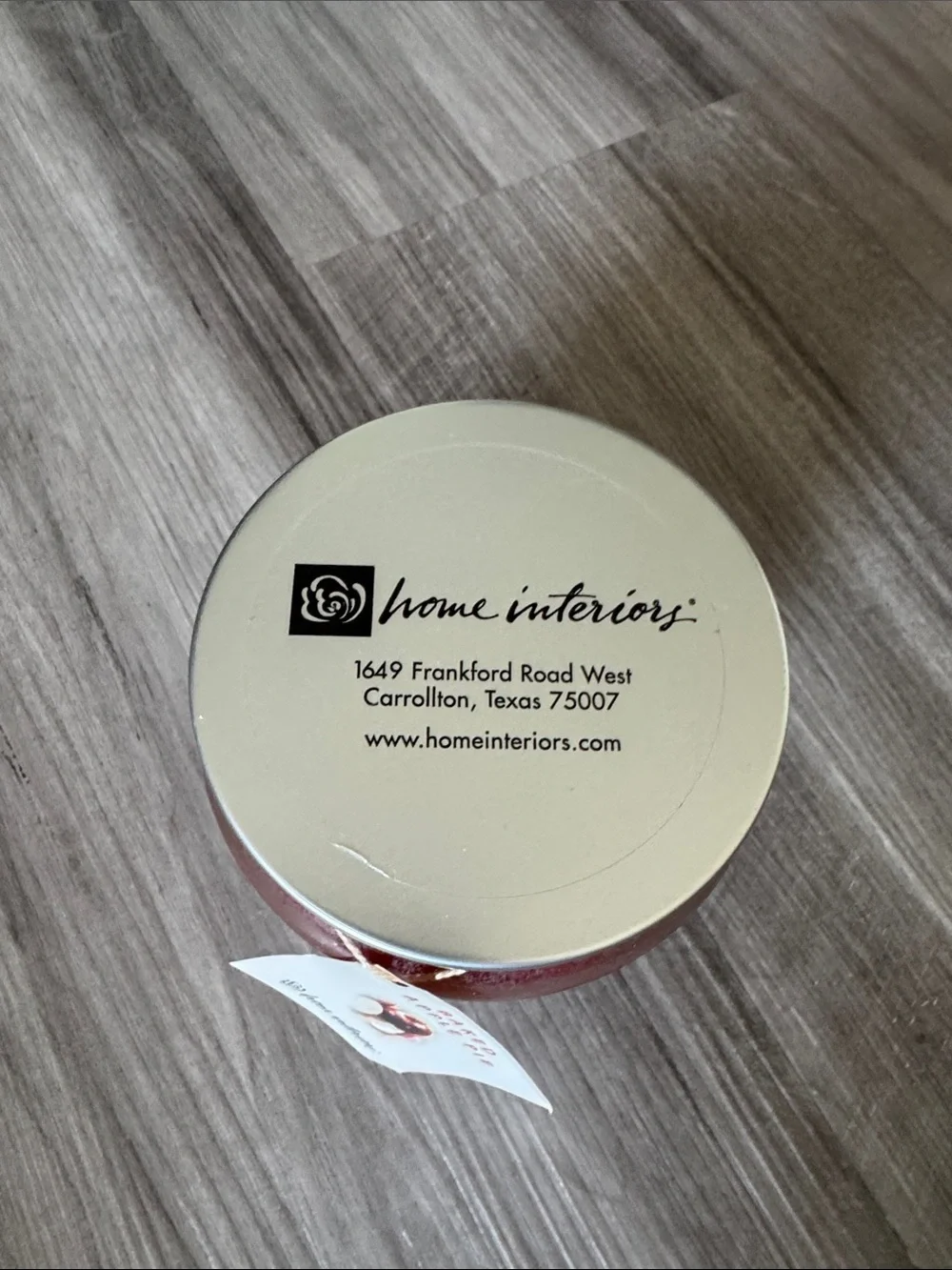 Home Interiors Baked Apple pie candle 12.5 oz used once